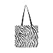 Produktbild Zebra Schwarz Und Weiß Streifen Leinwand Tote Handtasche Schultertasche Crossbody Taschen Geldbörsen Für Männer Und Frauen Einkaufstasche