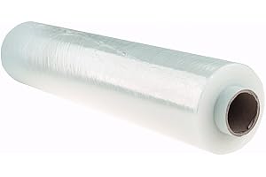 OFFICE PRODUCTS Stretchfolie transparent folie 1 rulle/handstretchfolie/291 m – 50 cm/3 kg netto 23 my hand flyttfolie/stretchfolie/lindfolie förpackningsfolie och flytt/förpackningsfolie