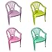 Produktbild Kinderstuhl Plastik Gartenstuhl Stapelstuhl Kindersitz stapelbar Farbe(n) nach Auswahl Maße (H/L/B) 52x36x25 cm (4er Set bunt)