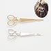 Cuhair(tm) 4pcs (2pc gold 2pc silver) Vintage scissors Design Punk Women Girl Hair Clip Pin Claw Barrettes Accessories