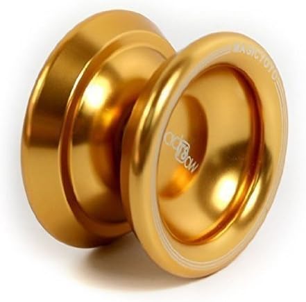 SminikerÂ® Magic YoYo T8 Shadow Aluminum Professional Yo-Yo Bundle with Crystal Rhinestone Bling Hand Wrist Strap Lanyard (Golden)