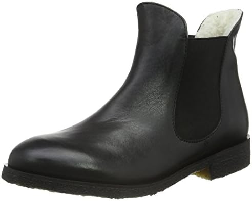 Sofie Schnoor Women’s raw boot w. fur Warm-Lined Short-Shaft Boots and Bootees Black Size: 6.5
