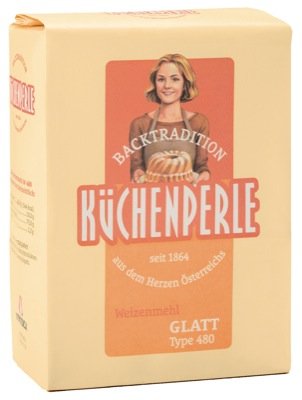 Preisvergleich Produktbild Küchenperle Weizenmehl T480 1kg, glatt