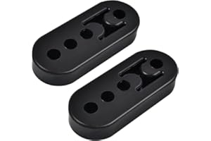 SUNSHINE SMILE 2 Stücke Auspuffgummi,Auto Auspuff Aufhänger,Auspuffhalterung Gummi,Auspuffhalter Gummi,Auspuff Haltegummi,Halterung Schalldämpfer,4 Löcher Universal Auto Gummi Auspuff,Auspuffgummi Lang