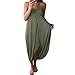 Produktbild Yanhoo Frauen Kleid Sommer Lose Riemen Böhmischen Elegante Urlaub Lässig Party Strand Kleid mit Schlitz Strandkleid Schulterfreies Mode Blusenkleid Sommerkleid (S, Grün)