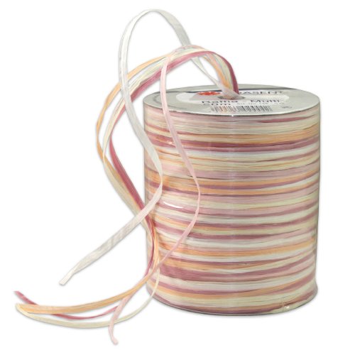 Pattberg Präsent 50-m-Spule RAFFIA-Multicolour - Dekobastband, bunt