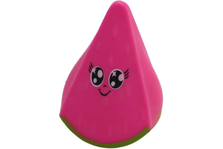 HTI Squishy Stretchy Stress Relief Fruit Novelty Fidget Sensory Toy Kids Adults