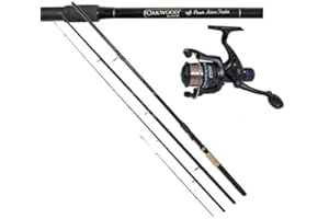 Oakwood Match/Carp Fishing Feeder Rod 12ft & Oakwood R30 Match Reel + Line Combo