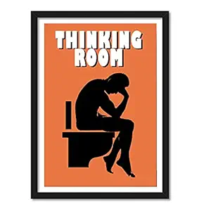 Good Hope -Funny Toilet Quote Poster Frame for Wall, Restaurants, Bar, Kitchen, Room & Office Decoration Poster Framed (10 Inch X 13 Inch, Framed) Multi Color