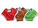 Three Little Imps Button Up Toddler Training Pants -Set of 3 Red, Green, Brown