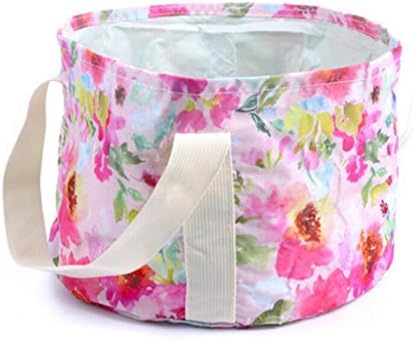 Liuyu · outdoor home Foot Bath Basin Portable Travel Collapsible Large Laundry Tub Barrel 15L ( Color : C )