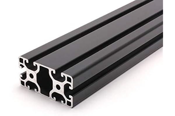 Aluminiumprofil svart 40 x 80 L I-typ spår 8 (lätt). Aluminiumprofil 40 x 80 aluminiumprofil 40 x 80 monterings- systemprofil