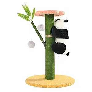 Meri Shopp Cat Scratching Post Cats Furniture Interactive Toy Round Base Panda