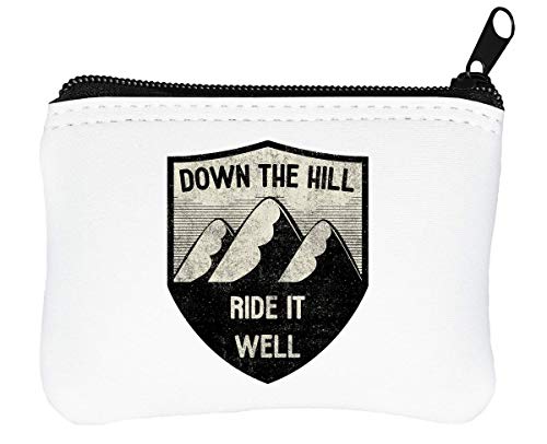 Preisvergleich Produktbild Down The Hill Ride It Well Reißverschluss-Geldbörse Brieftasche Geldbörse