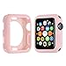 Produktbild Dünner Bunter TPU Kasten Abdeckung Case Cover Schützen Shell für Apple Watch/iWatch Series 1/2/3 42mm Schutz Hülse Protect Shell, Weich und flexibel. (Rosa)