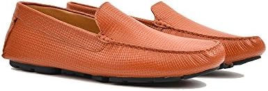 Men's moccassin – braided calf tan