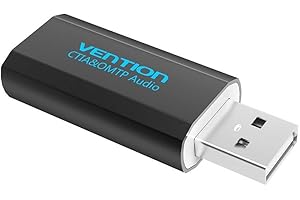 VENTION Scheda Audio esterna USB Adattatore USB Jack 3.5 Cuffie Microfono TRRS per Cuffie Microfono Stereo Casse, Compatibile con Windows, Mac OS, Linux, PS5, Plug And Play (Senza Cavo)