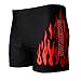 Produktbild WEIWEITOE Mode Männer Badeanzüge Surf Board Beach Wear Mann Badehose Boxershorts Schwimmen atmungsaktiv Sommer Bademode, rot & schwarz, 2XL