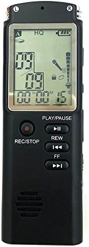 Euhubb Digital Voice Recorder [2018 Upgraded] Sound Recorder Dictaphone for Lectures 8GB PCM Audio Recorder with USB, Dual Microphone Recording, AGC Noise Reduction, Voice Activated with MP3 Player