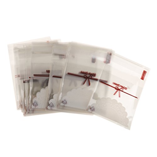 Generic 100pcs Spitze Selbstklebendes Cookie Süßigkeiten Geschenkbeutel Geburtstag
