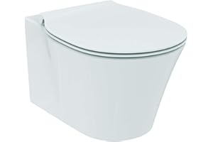 Ideal Standard Pack WC suspendu Cuvette Connect Air Aquablade + Abattant Ultrafin Frein de chute E008701
