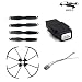 Produktbild laonBonnie Wind Klinge/Paddel + Schutzring/Schutzkreis + 7.4V Motor + 7.4V 1100mA Batterie für Sg900-S Quadcopter Zubehör