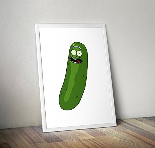 Rick y Morty Póster - Rick y Morty Print - Pickle Rick - Adult Swim -