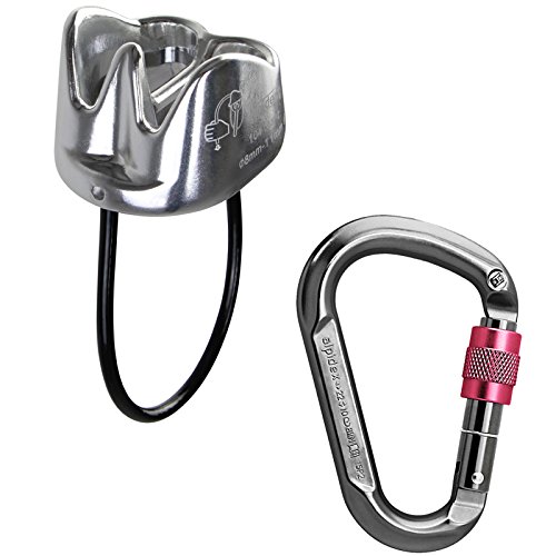 Preisvergleich Produktbild Sicherungsgerät Silenos silver + HMS Karabiner Troja von Alpidex