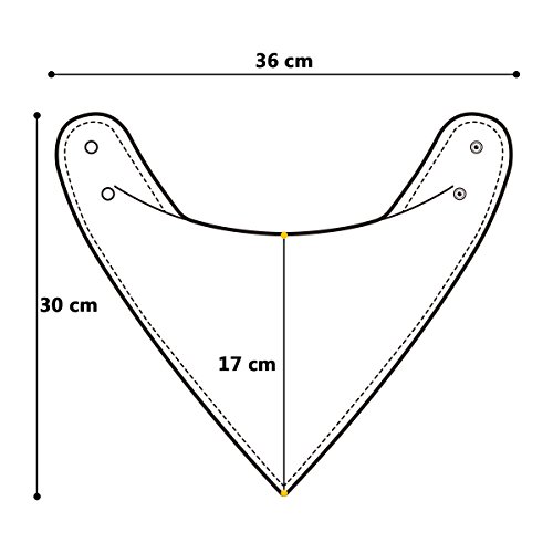4er Baby Dreieckstuch Lätzchen Spucktuch Mit Druckknöpfen Multifunctional, von Future Founder - 5