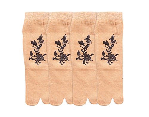 Devil Prime Flora Girl'S Fitted Cotton Sock(Pack Of 4)