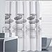 Produktbild Goldbeing Duschvorhang 180x180 Textil Grau Pebble Schimmelresistenter und Wasserabweisend Shower Curtain mit 12 Duschvorhangringen (180*180cm)