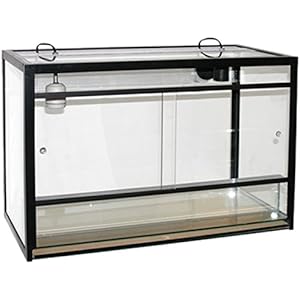 Terraland Terrarium mit E27Fassung für Reptilien und Amphibien 60 x 30 x 40 cm