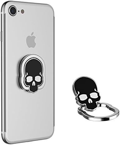 KIFAR Phone Ring Stand Holder 360 Degree Free Adjustable Rotation Universal Smartphone Finger Ring Grip For Almost All Cellphone and Phone Case (Black)