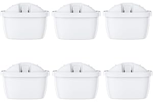AquaStrata 6 Stück Wasserfilter kompatibel mit BRITA Filter do wody MAXTRA PRO Pure Performance, neu - Original AquaStrata Filterelement reduziert Verunreinigungen, Chlor, Pestizide und Kalk