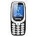 Price comparison product image Unlocked Easy Mobile Phone for Seniors,GSM SIM Free Basic Mobile Phone,Lightweight&Durable (Black)