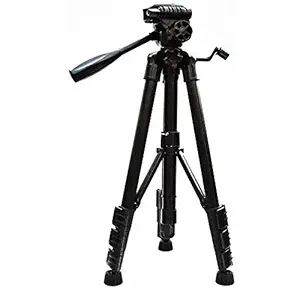 Eloies Simpex Long Lightweight Professional VCT-690RM Aluminium 57 inches Tripod for DSLR Camera Gopro Action Digital Cameras Fordable Travel Tripod with Bag