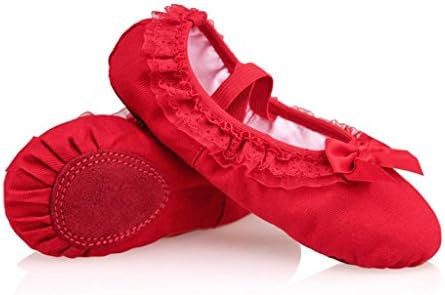 Wgwioo Kid Girl'S Classic Lace Ballet Dance Yoga Shoes Children Adult Yoga Practice Cat Lap Soft Pack Of 2 , 2# , 36 [Shoes About 22Cm]