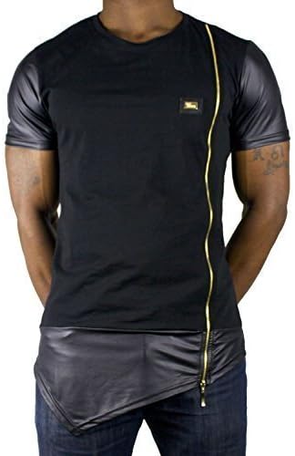 Time Is Money Zip- Star Club T Shirts, Urban Rap Fitted Pu G Cotton Tees Black (Large)