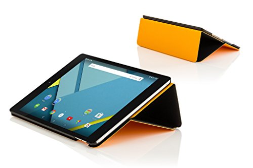 Forefront Cases® Neue Leder Hülle / Tasche / Case / Cover für HTC Google Nexus 9 (8,9 Zoll) Tablet-PC – Rundum-Geräteschutz und intelligente Auto-Sleep-Wake-Funktion mit 3-JAHRES-GARANTIE VON FOREFRONT CASES – inkl. Eingabestift - 5