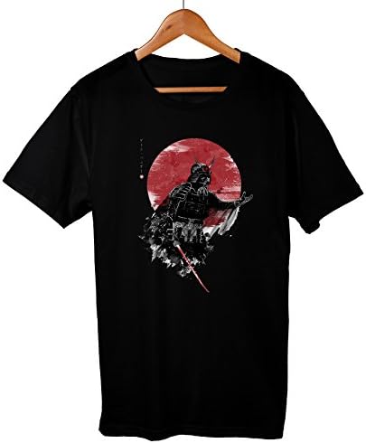 Darth Vader Japanese Samurai Grunge Art Style Star Wars T-Shirt Black Small