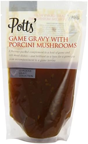 Potts's Game Gravy with Porcini Mushrooms 350 g (Pack of 3)