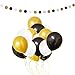 Produktbild 106-tlg. Dekorationen-Set - Gold, Weiß und Schwarz - Party-Latexballons & Girlande von Belle Vous - für Geburtstag, Kinder-Partys, Baby-Partys, Abschlussfeiern und Hochzeitsfeiern - Großpackung Dekorationen Zubehör