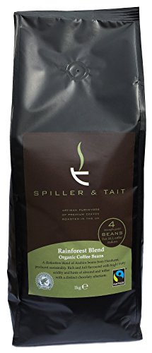 Mezcla de granos de café y café molido Spiller & Tait Rainforest