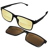 VIDRIOS BIFOCALES + 3.5 DIOPTERS: la parte inferior de los lentes aumenta, mientras que la parte superior es neutral. Así que leer es más fácil pero no te avergüenzas cuando apartas la vista