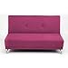 Orchid Pink 2 Seater Convertible Clic Clac Childrens Sofa Bed