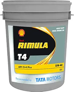 Shell Rimula T4 15W-40 API CI4+ Mineral Engine Oil (15 L)