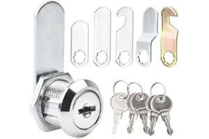 GUDALEA Serrure de Boîte Aux Lettres Universelle, Verrou avec Cle Universelle, Serrure Pliante Idéale pour Boite Aux Lettres