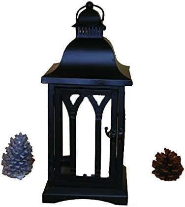 Green Pastures Wholesale Black Tin Lantern, 11-Inch