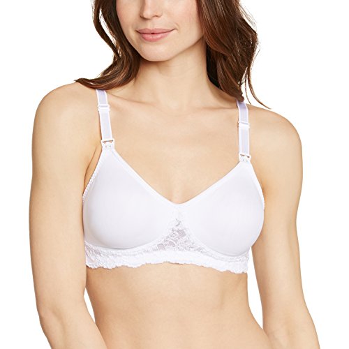 Naturana Adèle-Soutien-Gorge d'allaitement Sans Armatures Sujetador, Blanc, 105B (Talla Fabricante: 90B) para Hombre