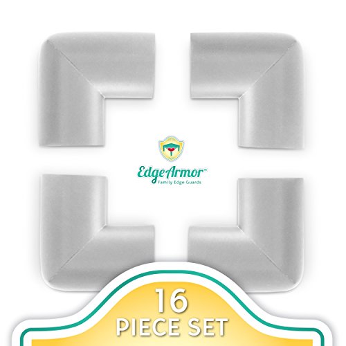 Edge Armor Corner Protectors - 16 Piece Value Pack Grey
